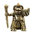 thumbnail image 2 of BKER Brass Frog Holding A Book Desktop Interesting Frog Brass, 2 of 5