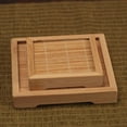 thumbnail image 3 of Taza de Té de de Bambú, Posavasos, Taza de Cocina, Soporte para Cuenco, , S perfecl Bamboo Teacup Mat Coaster, 3 of 7