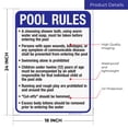 thumbnail image 3 of Oklahoma Pool Rules Sign, Complies With State Of Oklahoma Pool Safety Code, (SI-62137) 18x24 Corrugated Plastic, 3 of 7