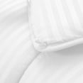 thumbnail image 4 of DNG Creations 1 Piece Damask Stripe Comforter 100% Egyptian Cotton 550 GSM Filling ( California King Size ) All Season 800 Thread Count - Stripe White Colour, 4 of 6