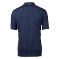 thumbnail image 3 of Men's Cutter & Buck Navy George Washington University Big & Tall Virtue Eco Pique Tile Print Recycled DryTec Polo, 3 of 3