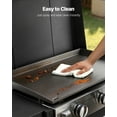 thumbnail image 6 of VEVOR Gas Griddle, 3-Burner Flat Top Grill, Propane Griddle with Wheels, Lid, 3 x 11000 BTU Outdoor Flat Top Grills for Pan-Frying, Grilling, Stir-Frying, & BBQ, Pulse Ignition, Removable Top Design, 6 of 9