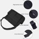 thumbnail image 4 of Canvas Shoulder Bags For Women, Large Capacity Solid Soft Denim Leisure Travel Bag Multiple Pockets Denim Crossbody Bag Denim Bags, 4 of 4