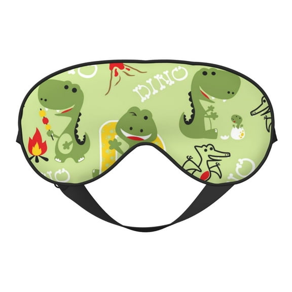Eye Sleep Mask for Women Men - Cute Dinosaurs Cartoon Adjustable Soft Buckle Travel Eye Masks for Sleep Mask Blackout, Sleeping Mask for Women Men, Funny Blindfolds for Party Games