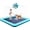 87'' splash pad, variant on 87'' Splash Pad for Dogs, Non-Slip Sprinkler for Kids, Square Splash Pad for Kids Ages 4-8, Splash Pads for Toddlers 1-3, Dog Sprinkler Shallow Pool, Outdoor Water Toys for Backyard, Teal