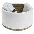 thumbnail image 3 of HUBERT® Round White Mango Wood Riser - 12"Dia x 7"H, 3 of 7