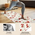 thumbnail image 4 of Pioneer Flower Floral Print Pattern Hot Yoga Mat Towel Non Slip for Hot Yoga - Quick-Drying Yoga Mat Cover with 4 Corner Pockets with Travel Bag - Hot Yoga Towel Non Slip 70"x26", 4 of 6
