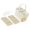 Beige 56 grid double, variant on YongCo Refrigerator Easy Release Ice Mold Ice Maker Storage Box Press Type Ice Box Easy Press to Release Ice