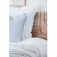 thumbnail image 2 of Bright White Fringe Linen Dutch Euro Pillow Pillow Cover Only, 2 of 5