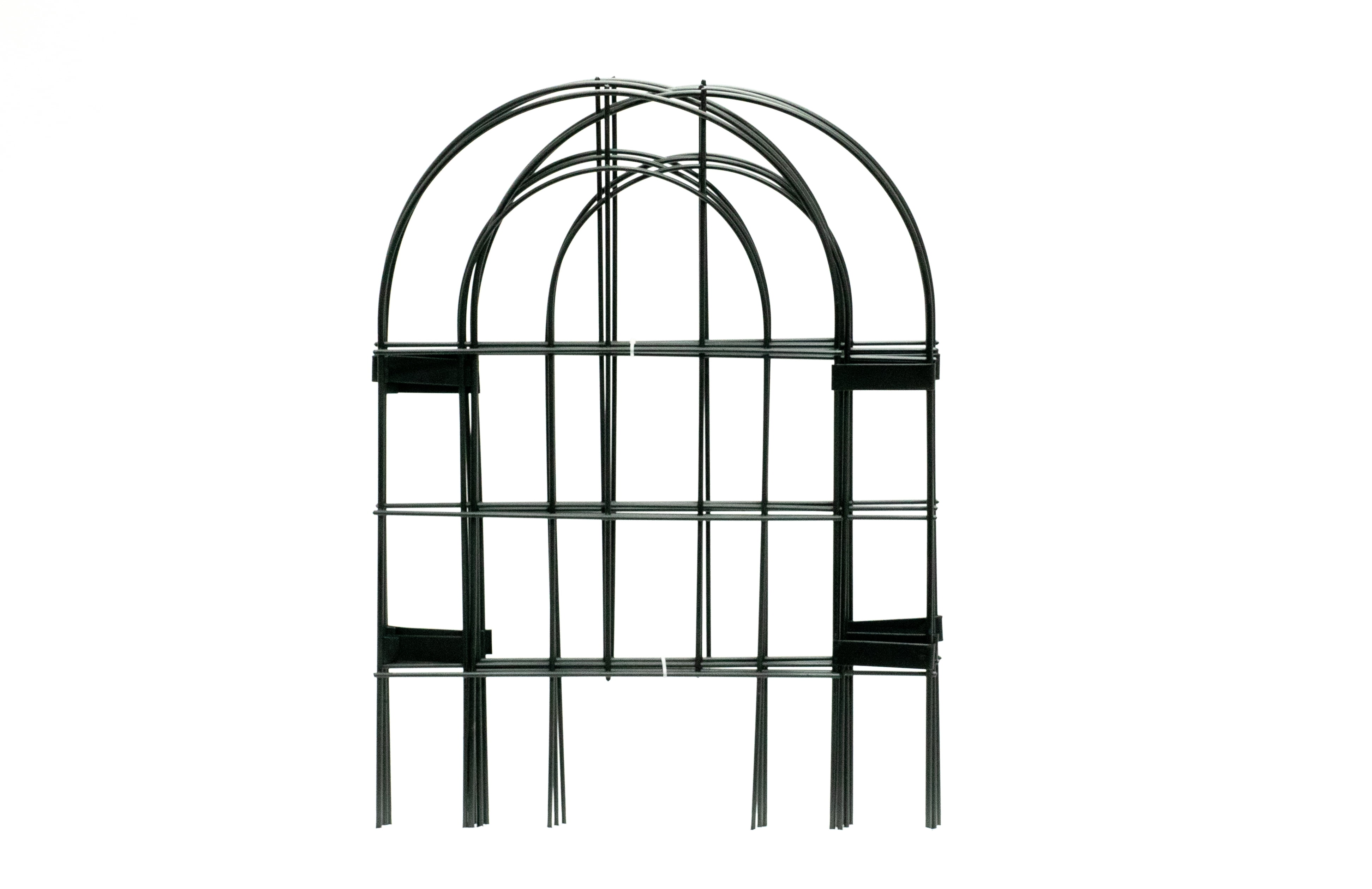 Glamos Wire 18 inch Round Top Arch Decorative clip fence 21 feet total