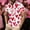 #310-Watermelon Red, variant on Handshe Men's Short Sleeve Shirt with Valentine's Day Print, Button-Up Collar for Casual Wear and Gift Giving