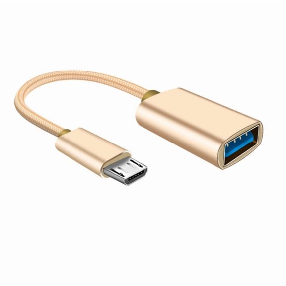12cm USB to Micro USB/Type C OTG Cable Adapter Cord for Tablets Phones with 480Mbps High Speed Data Transmission