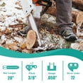 thumbnail image 3 of HIPA Chain saw for Husqvarna 55 Rancher 450 455 Rancher 460 20" Chainsaw 3/8".050" 3Pack, 3 of 9