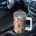 thumbnail image 4 of 40oz Snowman Tumbler with Lid and Straw Handle Leak Proof Stainless Steel Cup Christmas Gifts for Women Men, 4 of 4