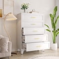 thumbnail image 4 of Metal 5 Dresser Chest of Drawers for Bedroom Black White, 4 of 6