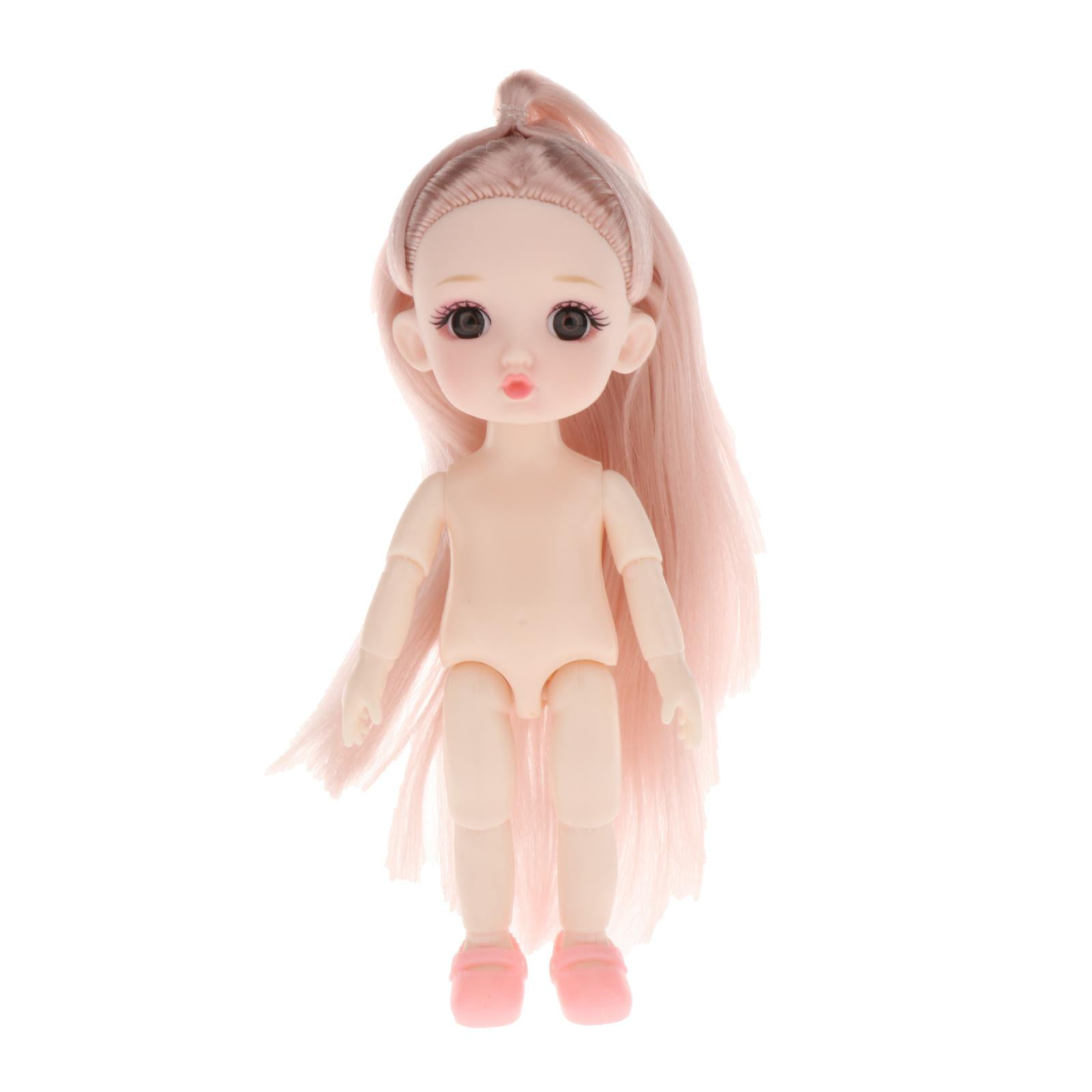 Nude 1/6 12 inch BJD Doll Moveable Ball Jointed Body Face Makeup Lifelike Toys