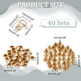 thumbnail image 2 of 40 sets Iron Boot Lace Hooks for Climbing and Outdoor Shoes with Rivets Oval Golden 22x14x3mm Hole: 4mm Button Cover: 8x4mm Rivet: 8x4mm Hole: 2mm Iron, 2 of 6