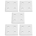 thumbnail image 4 of Placa de Conexión Vertical de 4 Orificios Tablero de Perfil de Aluminio Duradero 5 Piezas para conexión de extensión Color Lineal Pletado, 4 of 7