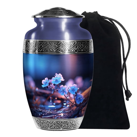 KARYLIZ Lily Flower Urns For Human Adult Ashes Sister Large Urn For Male Son 10 Inch