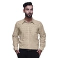 thumbnail image 1 of BESTMAN Cotton Formal Shirts For Men Slim Fit Printed Full Sleeve Shirts For Men, 1 of 5