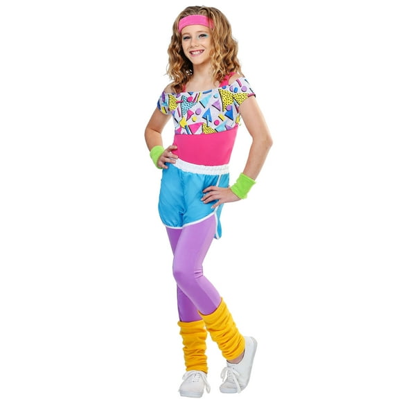 Girl's Work It Out 80s Costume