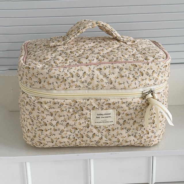 Tocador Organizador Aseo Bag Cosmetic Nylon Gran Capacidad Con Zipper Viajes para Mujeres