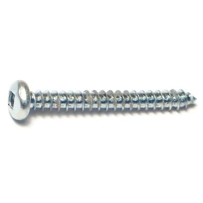 

#6 x 1-1/4 Zinc Plated Steel Square Drive Pan Head Sheet Metal Screws