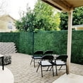 thumbnail image 2 of 20" x 20" Artificial Boxwood Hedge Panel 12PCS for Outdoor Garden Backyard, Green, 2 of 7