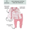 thumbnail image 3 of Honest Baby Clothing Baby Boy or Girl Gender Neutral Organic Cotton Take Me Home Set, 2 Piece (Preemie-9 Months), 3 of 7