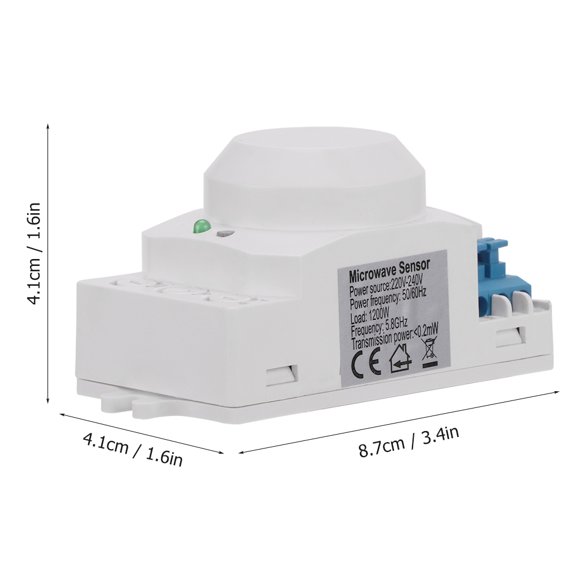Sensor de cuerpo, detección de 360 grados, interruptor de sensor de movimiento inteligente, interruptor de sensor de luz, fabricado con cuidado
