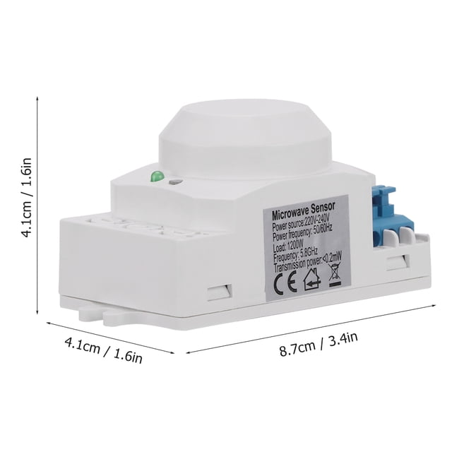 Sensor de cuerpo, detección de 360 grados, interruptor de sensor de movimiento inteligente, interruptor de sensor de luz, fabricado con cuidado
