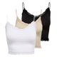 thumbnail image 1 of ONLY Top corto para mujer paquete de 3 - ONLVICKY LACE SEAMLESS CROPPED TOP, top de tirantes, encaje Negro/Blanco/Beige M/L (Medium/Large), 1 of 7