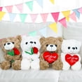 thumbnail image 2 of Guvpev 9" Teddy Bear Stuffed Animal, Hugging Heart, Super Soft  Romantic Teddy Bear Plush Toy, Valentine's Day, Mother's Day &  Graduation Gift, Brown, 2 of 12