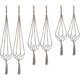 thumbnail image 1 of Soporte para macetero colgante para interiores, colgadores para plantas, 6 paquetes, 3 tamaños, 1 of 5
