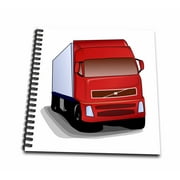 3dRose 18 Wheeler For Kids - Mini Notepad, 4 by 4-inch