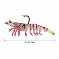 thumbnail image 3 of Soft Shrimp Fishing Lure, Lead Weighted Lifelike Prawn Shape 3.15 in 8g to Catch Snakehead Topmouth Culter Outdoors Freshwater Saltwater Tackle Gear Equipment., 3 of 6