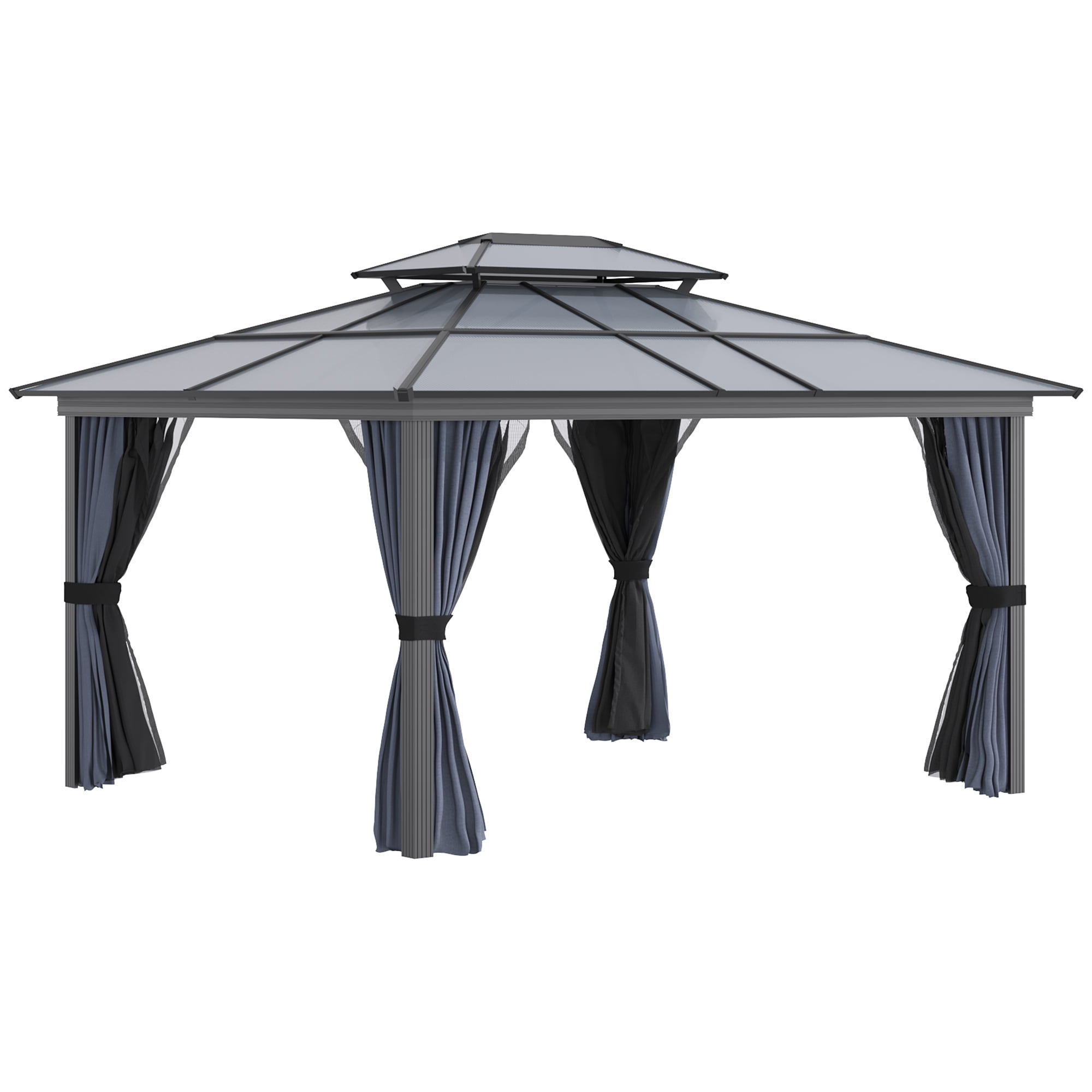 Outsunny 10' x 12' Hardtop Canopy Gazebo, Durability