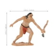 thumbnail image 3 of Kit de 5 modelos de escena de caza de hombres primitivos, diseño de escena de simulación realista, modelo de hombres primitivos para mesa de arena, 3 of 8