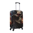 thumbnail image 6 of Salouo Cyberpunk Skull American Flag Pattern Travel Dust-proof Suitcase Cover, Softside Suitcase Protector Luggage Cover Protector for 18-32inch ,Not Included Suitcase, 6 of 8