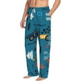 thumbnail image 2 of Balery Men'S Construction Trucks Pants,Sleepwear Pants,Pajama Pants,Pj Bottoms Drawstring And Pockets-Large, 2 of 9