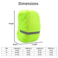 thumbnail image 3 of Backpack Rain Cover with Reflective Strip Waterproof Ultralight Backpack Cover, Storage Pouch, for Hiking, Camping, Biking, Outdoor, Traveling, 3 of 5