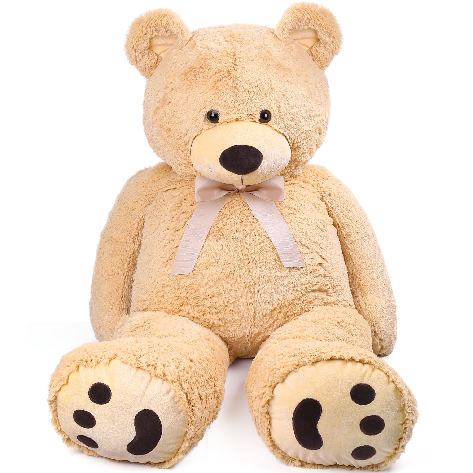LotFancy 5 Foot Giant Teddy Bear, Beige Stuffed Animal Plush Toy for  Girlfriend Women's Day 
