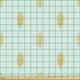 thumbnail image 2 of Autumn Fabric by the Yard, Earthy Tones Repeating Dry Oak Leaves Simplistic Pattern Illustration, Decorative Upholstery Fabric for Sofas and Home Accents, Mint Green and Beige by Ambesonne, 2 of 5