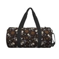 thumbnail image 2 of Easygdp Pirate Skulls Travel Bag, Camping, Weekend, Carry On Overnight Duffel Bag with Shoulder Strap, 2 of 8