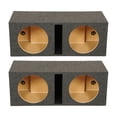 thumbnail image 1 of QPower QBASS Dual 10 Inch Car Audio Subwoofer Enclosure, Charcoal (2 Pack), 1 of 5