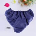 thumbnail image 2 of justharion 50x Disposable Panties with Elastic Waistband Soft for SPA Travel Blue, 2 of 8