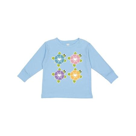 

Inktastic Turtles Cute Turtle Lover Gift Toddler Toddler Girl Long Sleeve T-Shirt