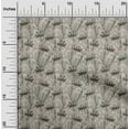 thumbnail image 2 of oneOone Cotton Cambric Beige Fabric Floral Line Drawing Sewing Material Print Fabric By The Yard 56 Inch Wide, 2 of 4