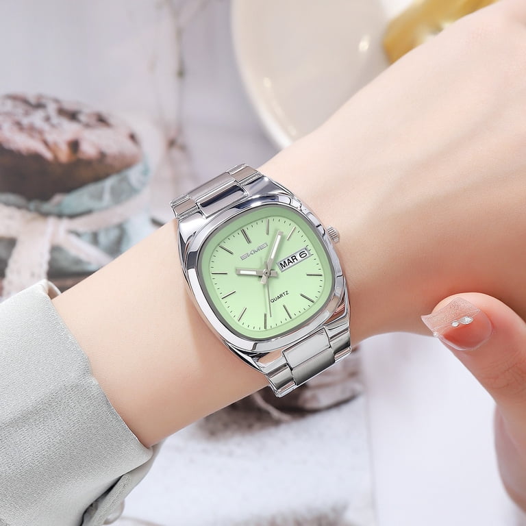 His Hers Matching Watch Set Stainless Steel Quartz Analog Waterproof Amazon.com: OUPINKE His and Her Watches Set Romantic  main image 3