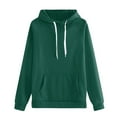 thumbnail image 1 of ManxiVoo Chandail en Molleton Mode Femme Grande Taille Automne Hiver Confort Décontracté Col Rond TTTG Vert, 1 of 3